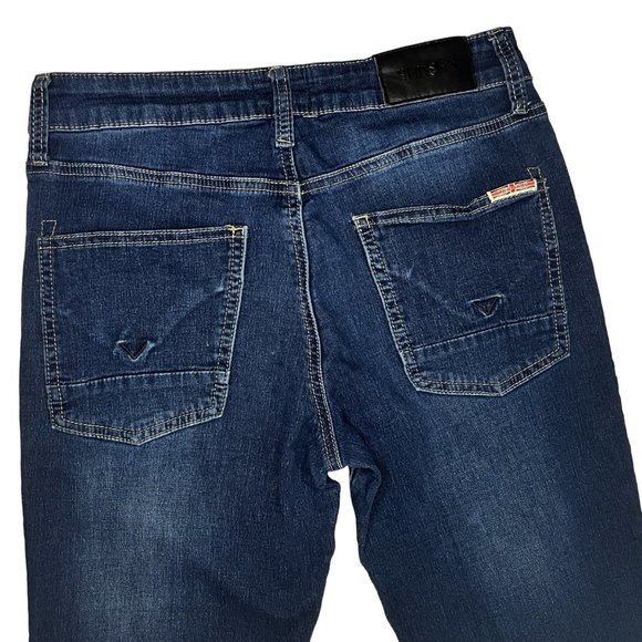 Hudson Boys Jude Skinny Jean Stretch Slim Size 16 Dark Wash Moon Dust 5 Pocket - Picture 2 of 10